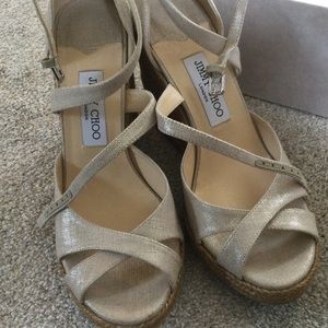 Brand New Jimmy Choo Alanah Espadrille Wedge.
